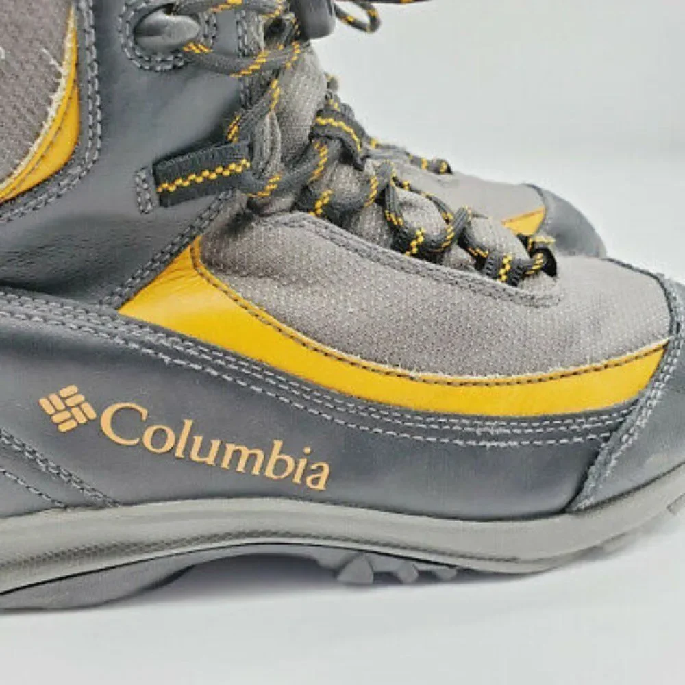 Columbia Youth Omni Grip Yellow‎ Gray Hiking Shoes